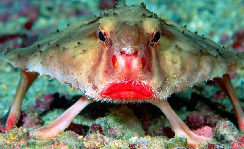 red-lipped batfish