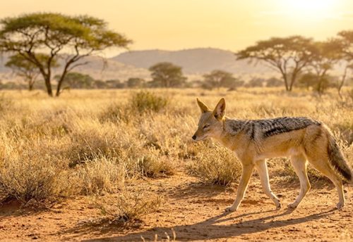 black-backed jackal