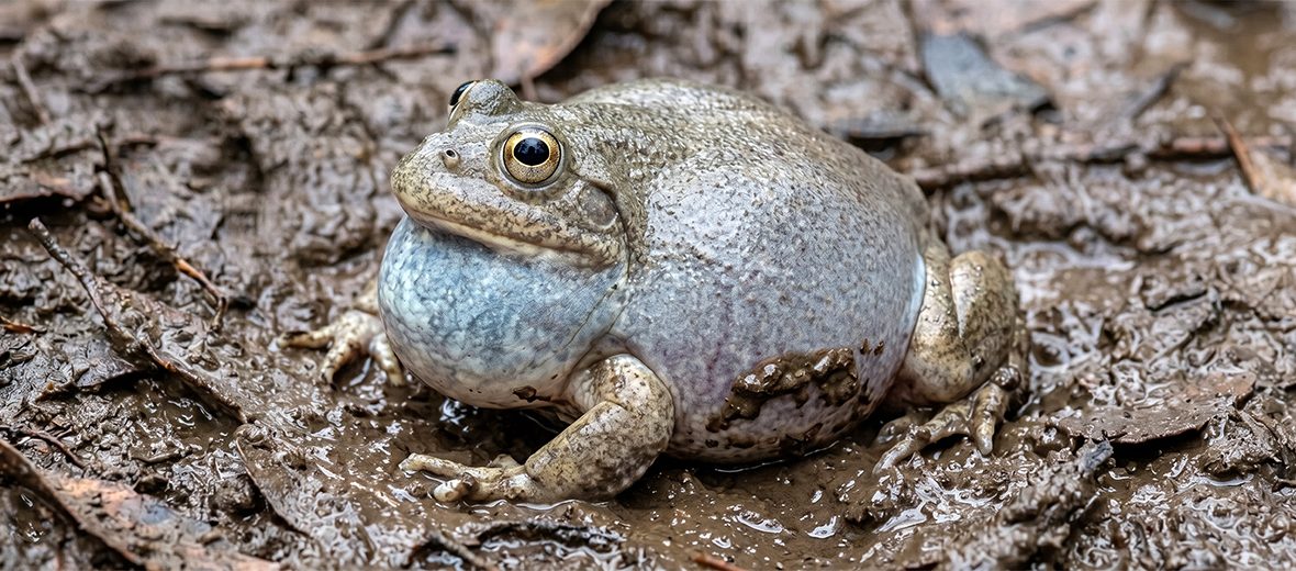 water-holding frog