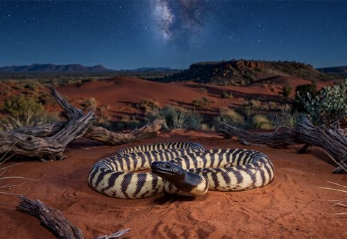 black-headed python